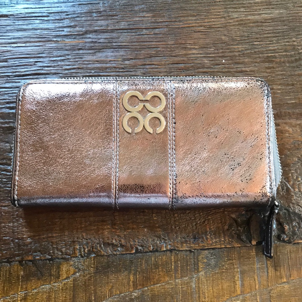 Coach silver wallet